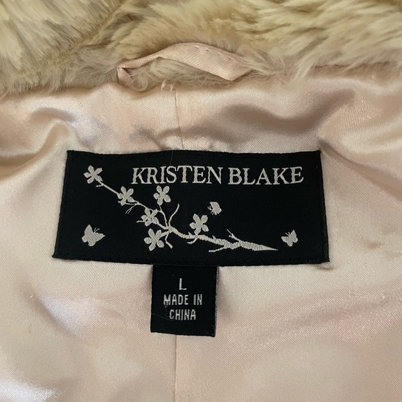 New Designer Kristen Blake Fur Vest Jacket - Picture 3 of 3
